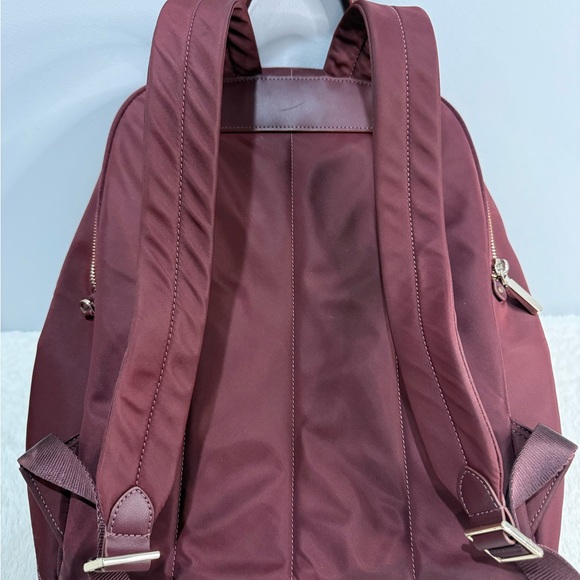 kate spade Burgundy Nylon Backpack with Gold Hardware - Picture 4 of 9